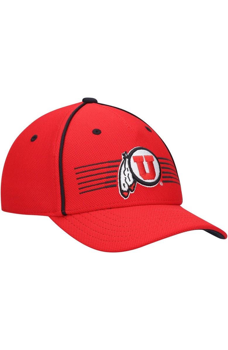 Under Armour Youth Under Armour Red Utah Utes Blitzing Accent Performance Adjustable Hat, Alternate, color, Red