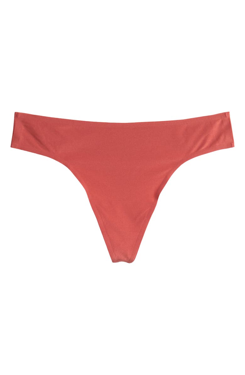 MeUndies Dreamseam Thong, Alternate, color, Dusty Cedar