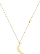 Adornia Moon & Star Pendant Necklace