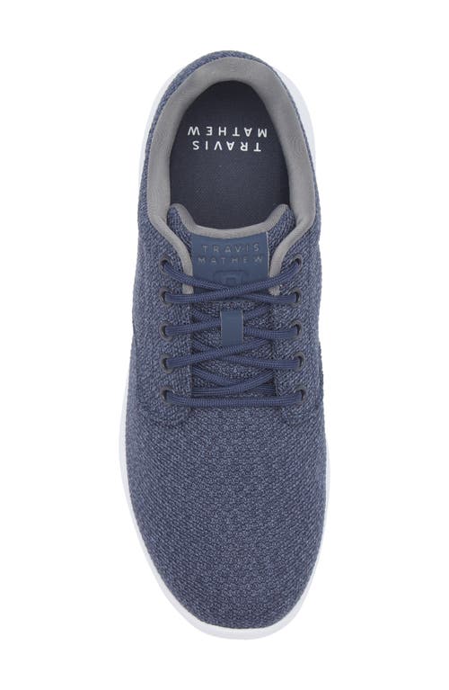 Travismathew The Daily Ii Knit Sneaker In Heather Mood Indigo