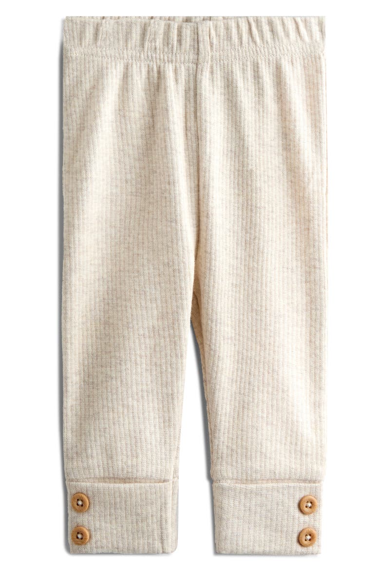Bear Stripe Top & Leggings Set, Alternate, color, CREAM