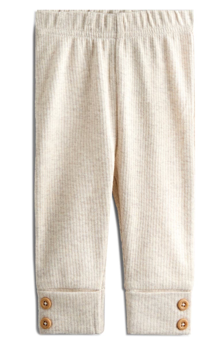 JOJO MAMAN BEBE Bear Stripe Top & Leggings Set, Alternate, color, Cream