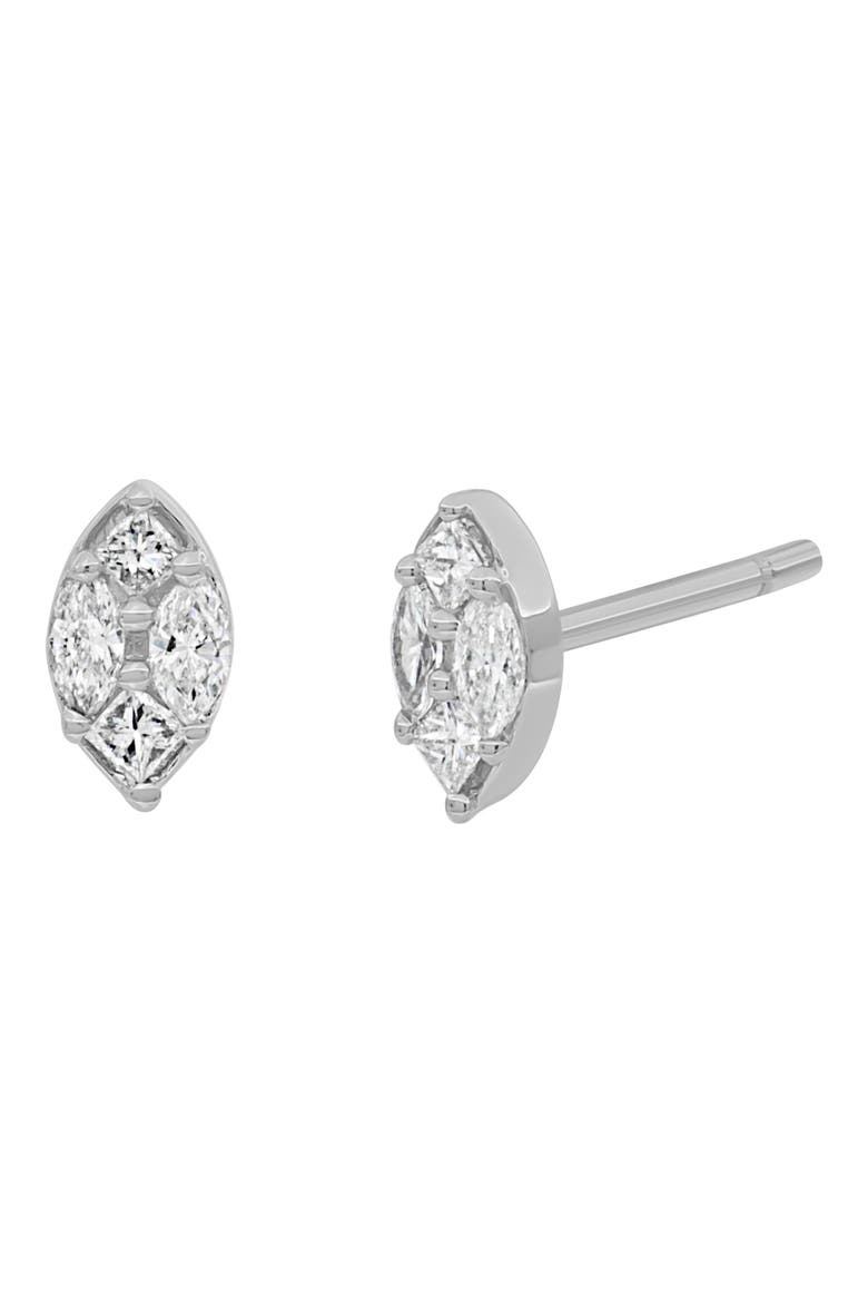 Mika Diamond Stud Earrings - 0.2ct. (Nordstrom Exclusive), Main, color, 18K WHITE GOLD