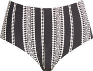 lemlem Luchia High Waist Bikini Bottoms