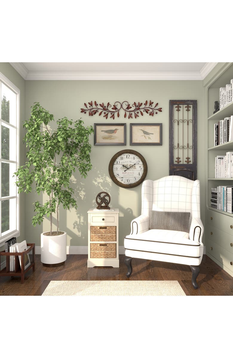 UMA Filigree Leaf Wall Decor, Alternate, color, Red