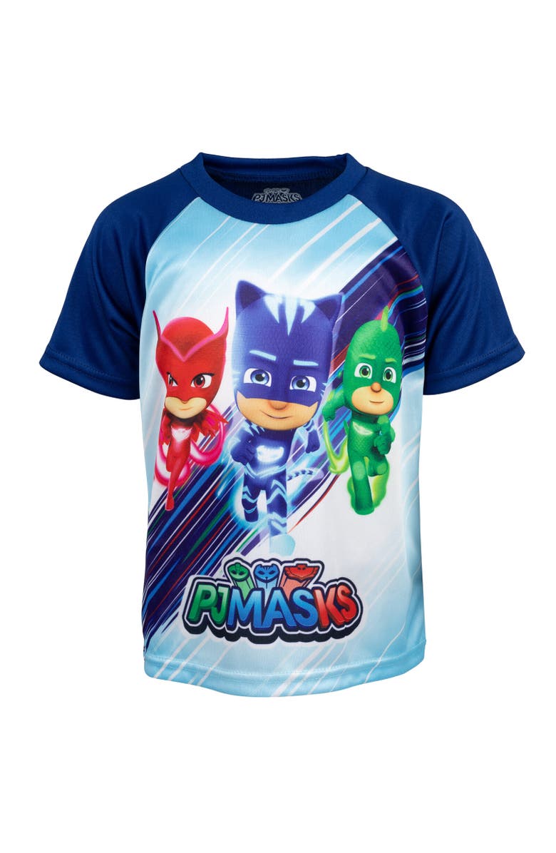 PJ MASKS 3pc Tank Top, Tee & Shorts Set, Alternate, color, Multicolor