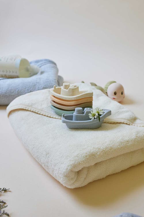 Ely's & Co. Elys And Co. Baby Towel Wash Cloth Pink 3 Pack In Cream