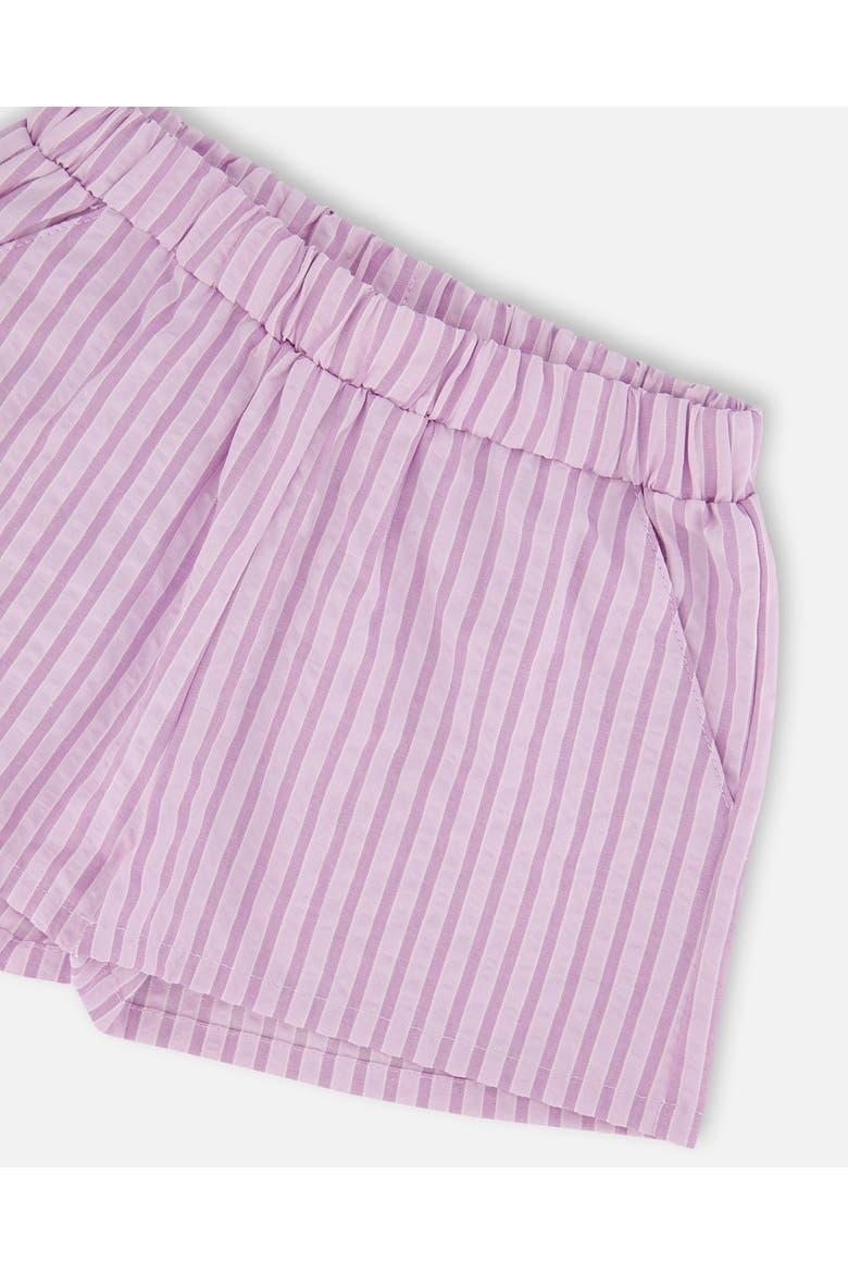 Stripes Top and Short Set, Alternate, color, Lavender Stripes