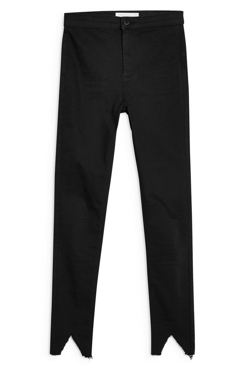 Topshop Joni High Waist V-Hem Crop Jeans, Alternate, color, 