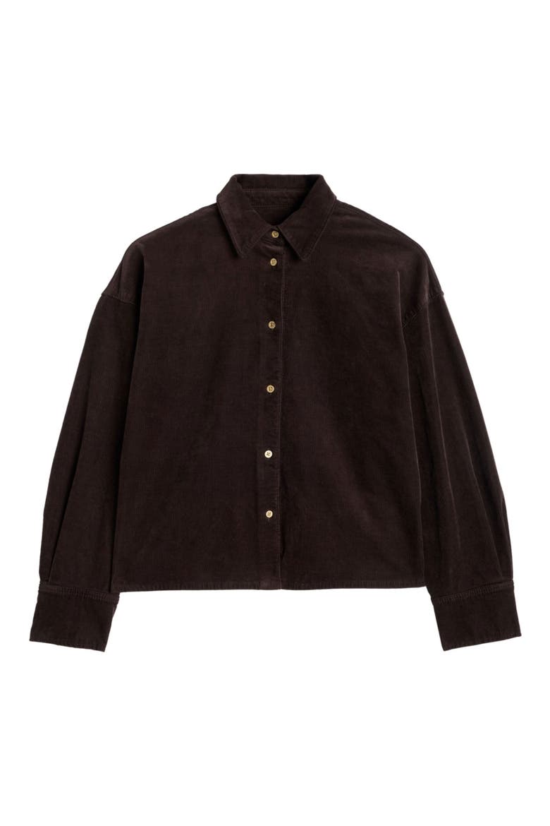 Nina Corduroy Shirt, Alternate, color, CORDUROY COFFEE