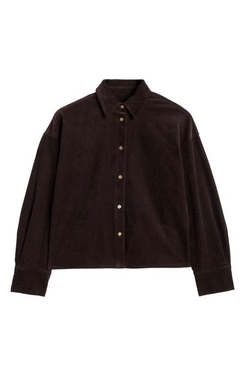 7 For All Mankind Nina Corduroy Shirt In Brown