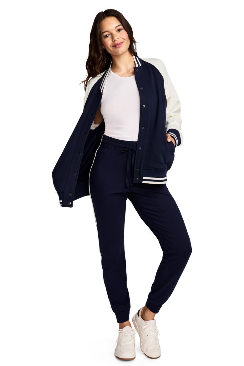 Womens Organic Cotton Stretch Jogger, Alternate, color, Jockey Blue