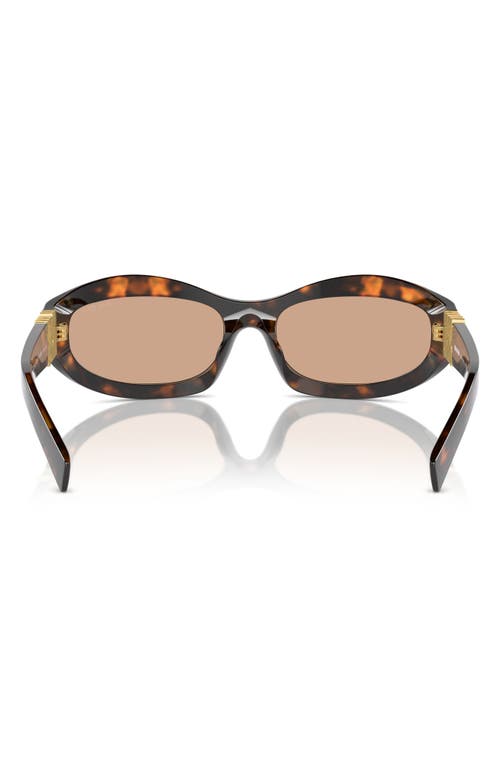 Miu Miu 61mm Oval Sunglasses In Blond Hav