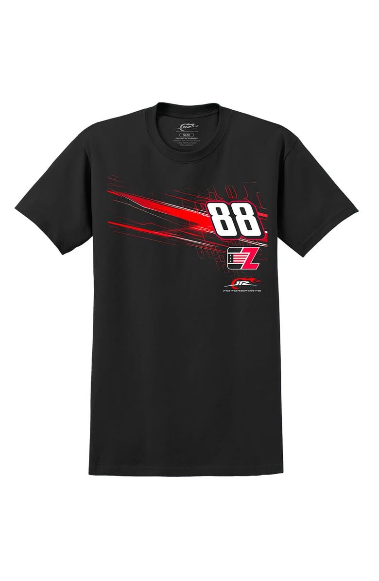 JR MOTORSPORTS OFFICIAL TEAM APPAREL Men's JR Motorsports Official Team Apparel Black Connor Zilisch Lifestyle T-Shirt, Alternate, color, Black