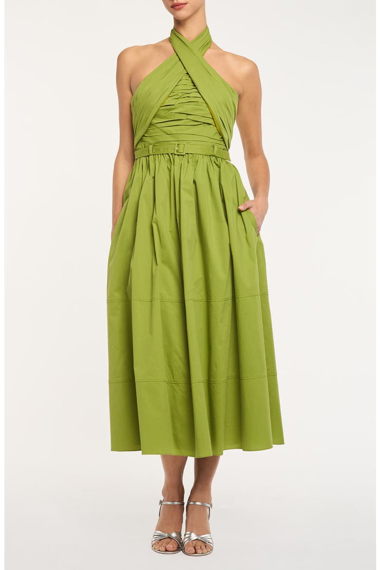 Marcie Halter Dress, Main, color, DARK LIME