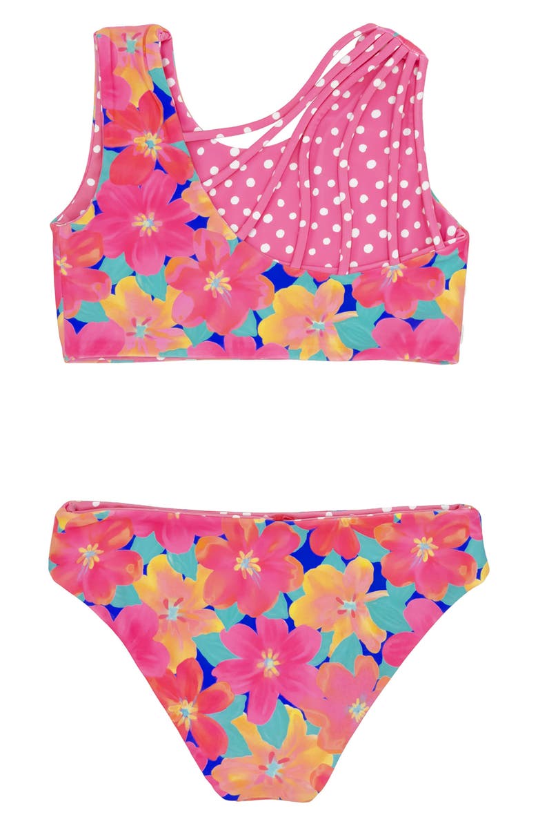 Feather 4 Arrow Kids' Summer Sun Strappy Reversible Two-Piece Swimsuit, Alternate, color, 