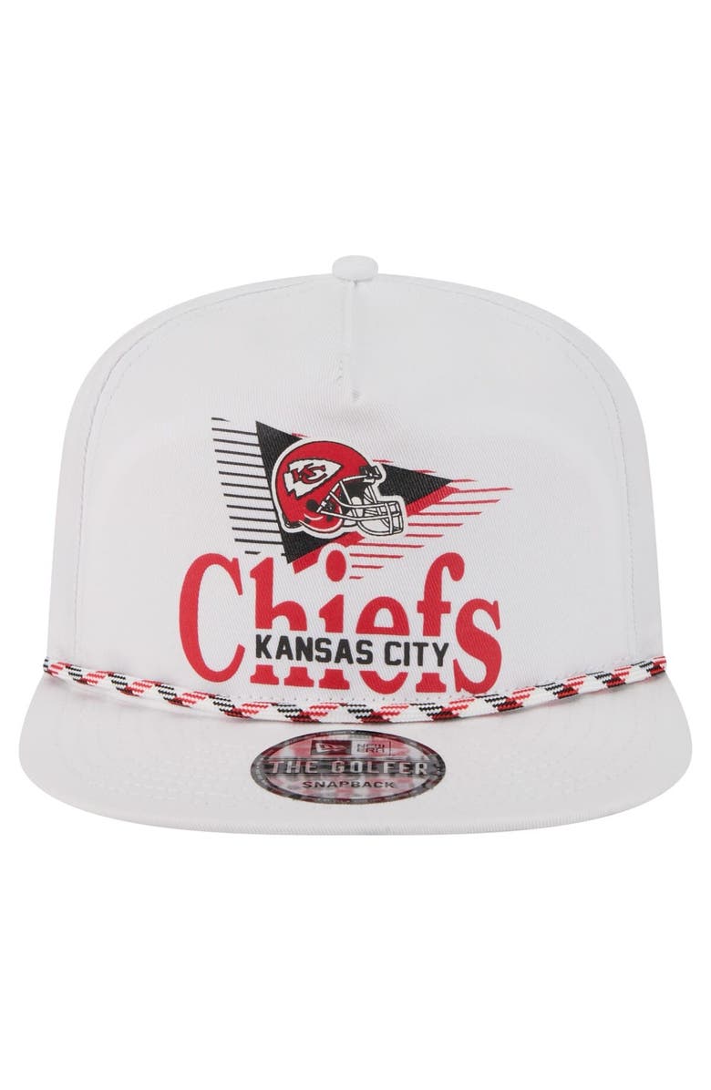 New Era Men's New Era White Kansas City Chiefs Collide Golfer Snapback Hat, Alternate, color, 
