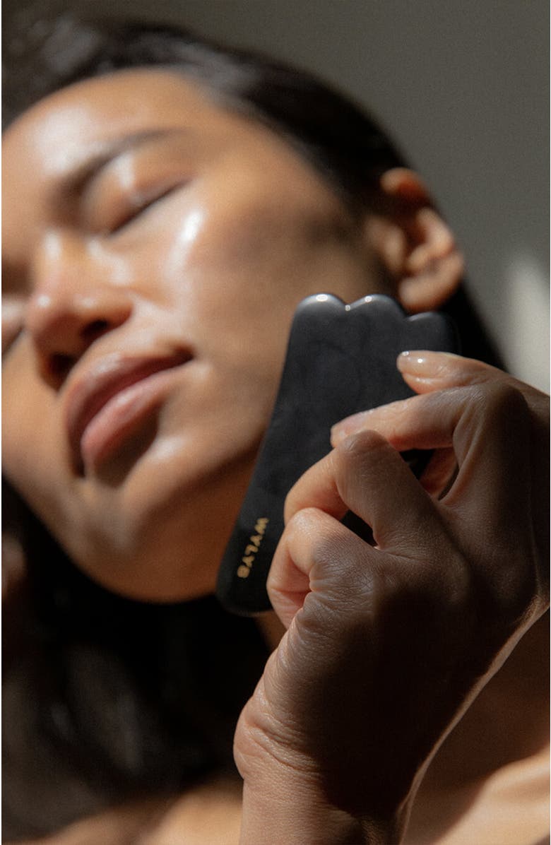 WYLYS Black Obsidian Gua Sha + Face Roller Set, Alternate, color, NO COLOR