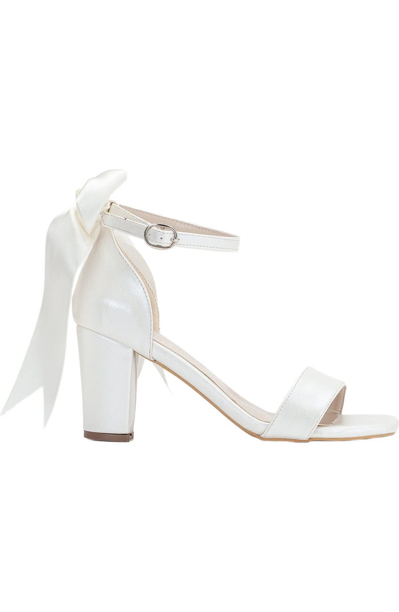 Forever & Always Shoes Noelle Bridal Heeled Sandals with Ribbon, Main, color,