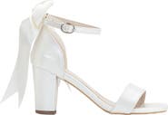 Forever & Always Shoes Noelle Bridal Heeled Sandals with Ribbon