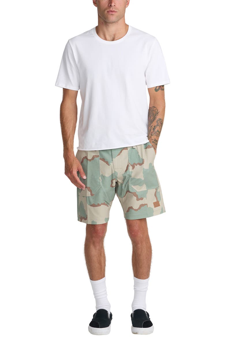 RVCA Brophy Hybrid Shorts, Alternate, color, Khaki Camo
