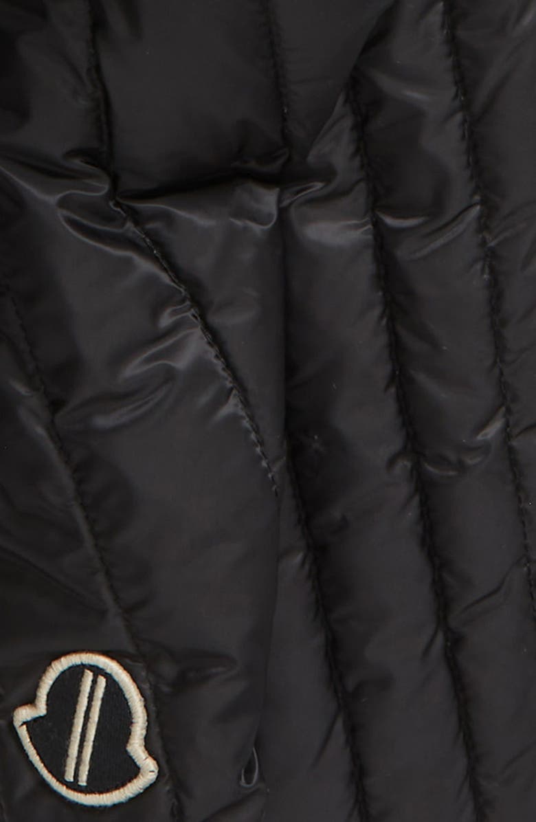 Rick Owens x Moncler Radiance Down Puffer Scarf, Alternate, color, Black