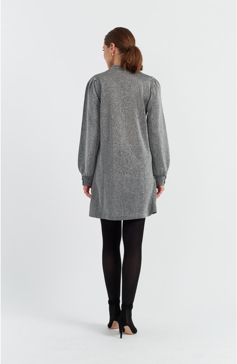 Chinti & Parker Lurex Bow Dress with Tie Neck, Alternate, color, 