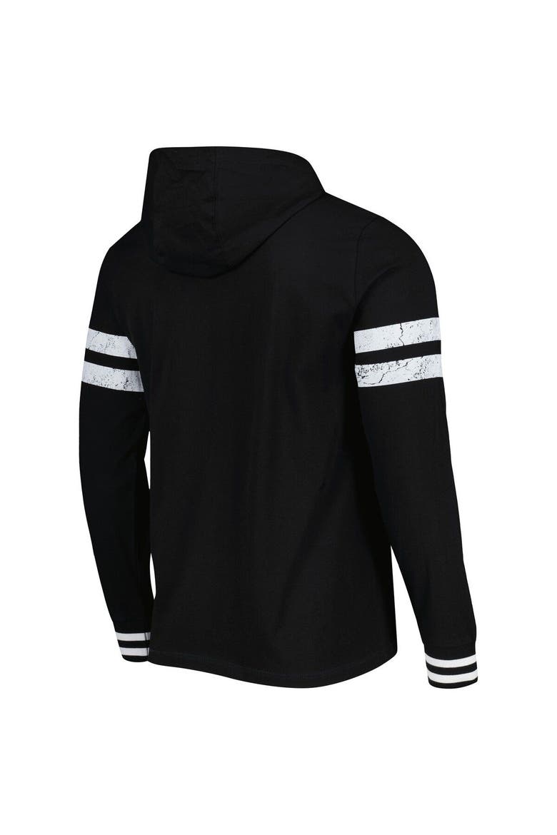 Men's Starter Black Vegas Golden Knights Offense Long Sleeve Hoodie T-Shirt, Alternate, color, Black