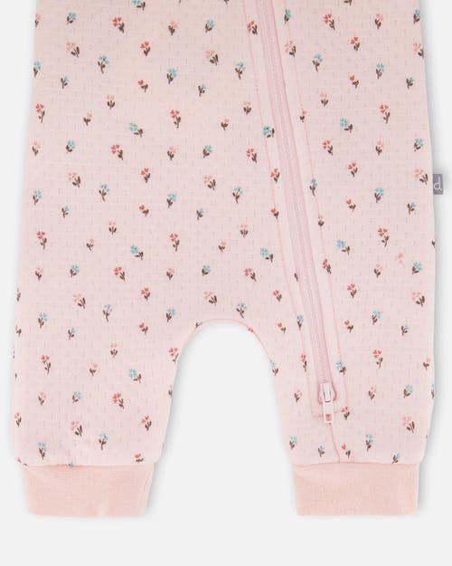Deux Par Deux Organic Cotton One-piece And Romper In Pink