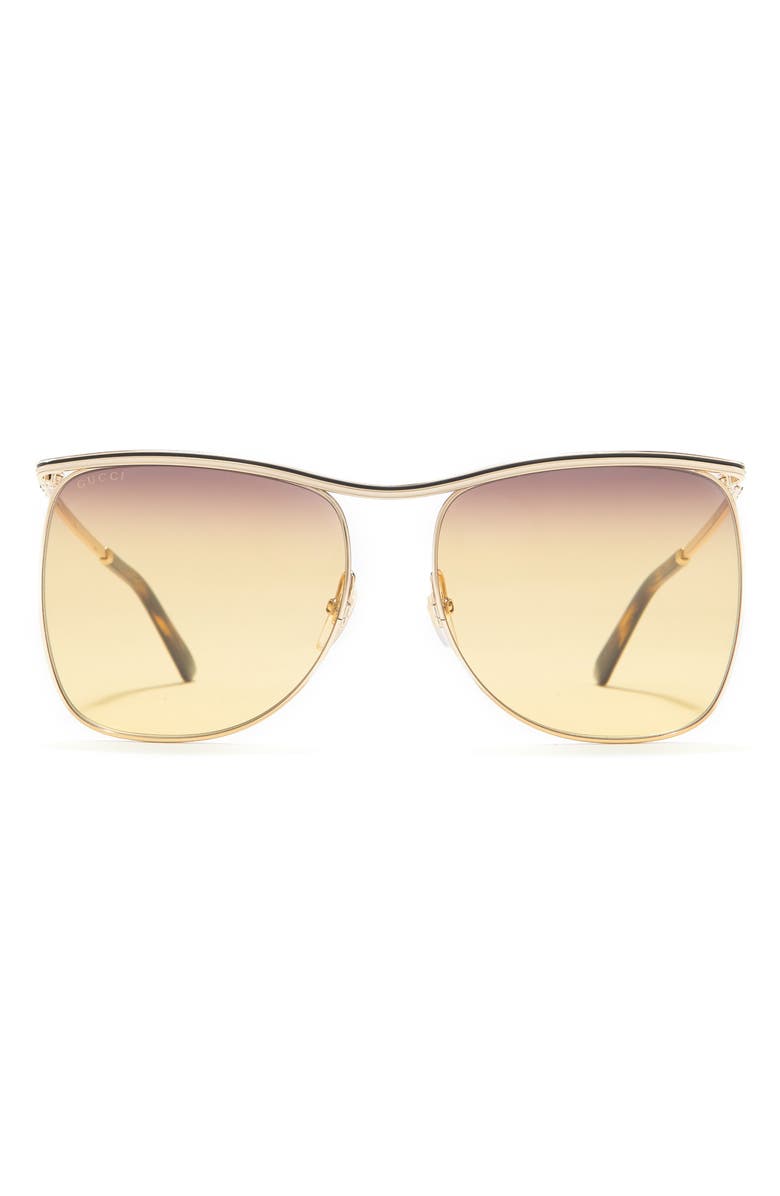 Gucci 63mm Square Sunglasses, Main, color,