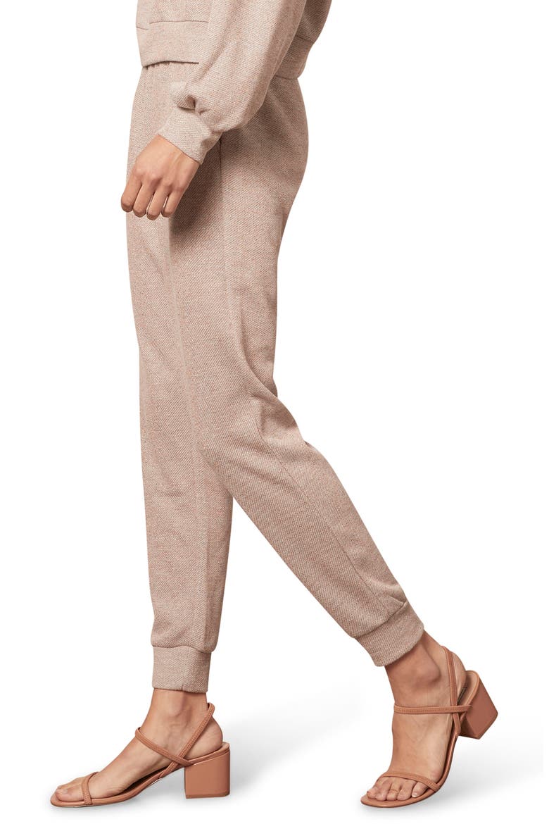 Juno Metallic Joggers, Alternate, color, HEATHER GREY