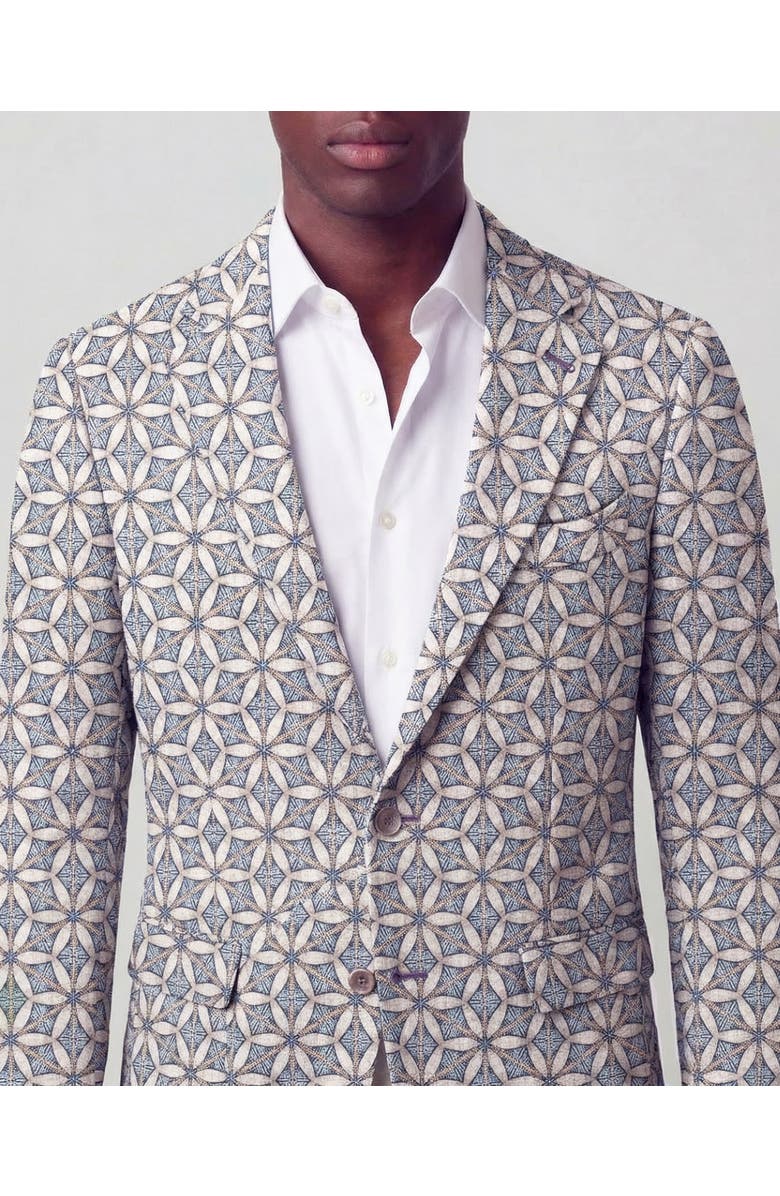 Lords of Harlech Tribal Mens Tailored Blazer, Alternate, color, Tribal Natural