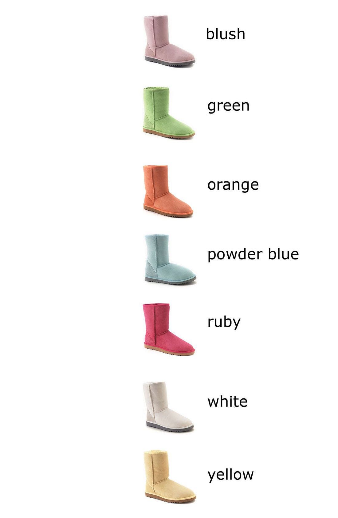 'Classic Short' Boot, Alternate, color, GREEN GLASS SUEDE