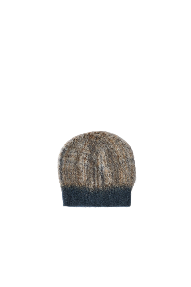 Mohair and would Prince of Wales double knit beanie, Alternate, color, Dark Grey