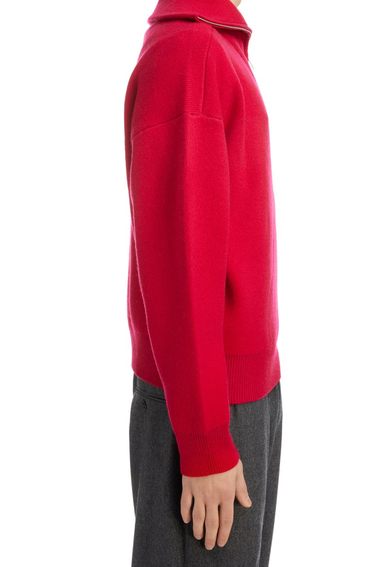 Men's Lewin Quarter Zip Wool Blend Sweater, Alternate, color, RED