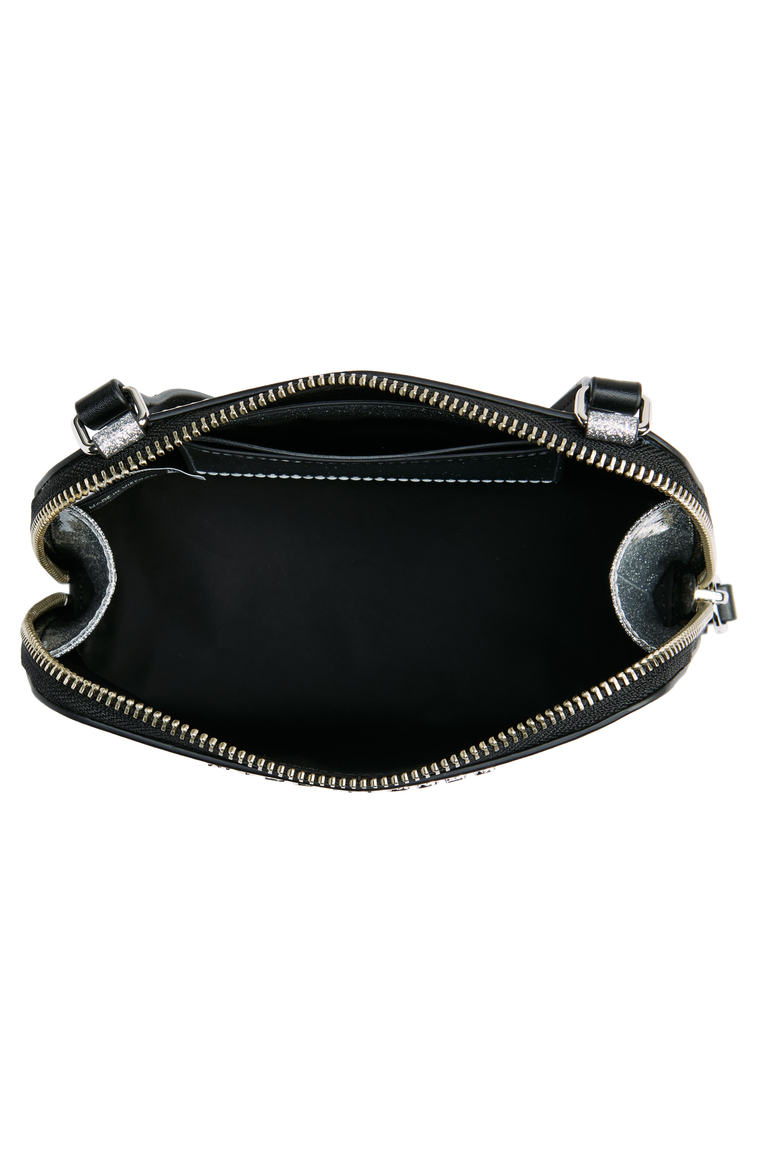 Glitter Crossbody Bag, Alternate, color, SILVER