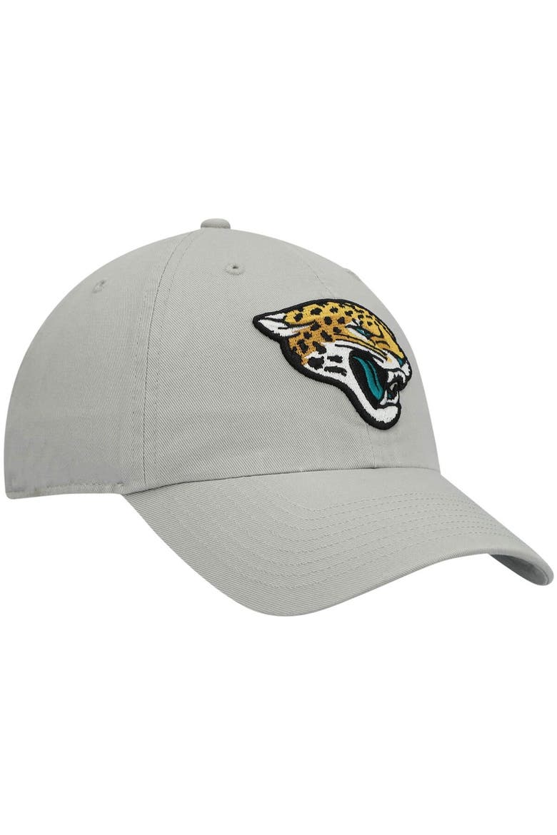 Men's '47 Gray Jacksonville Jaguars Logo Clean Up Adjustable Hat, Alternate, color, Gray