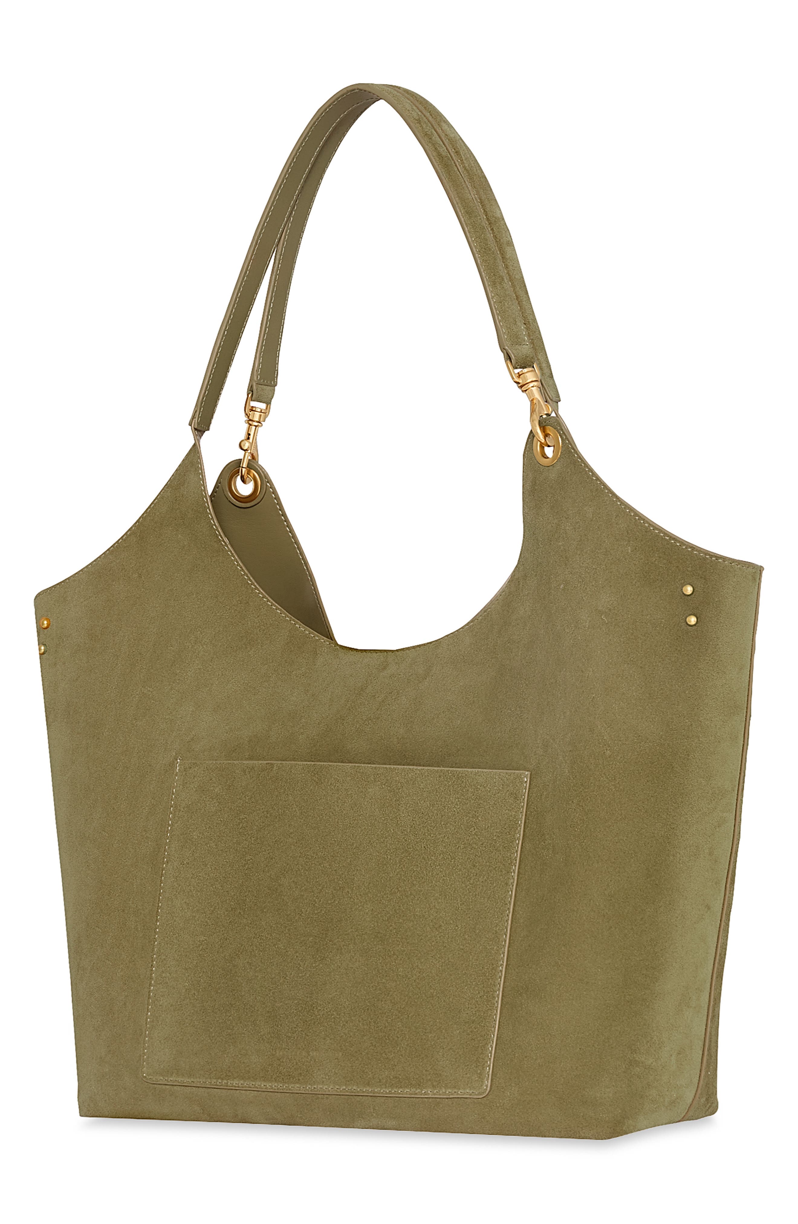 Perfect Suede Tote, Alternate, color, WILLOW