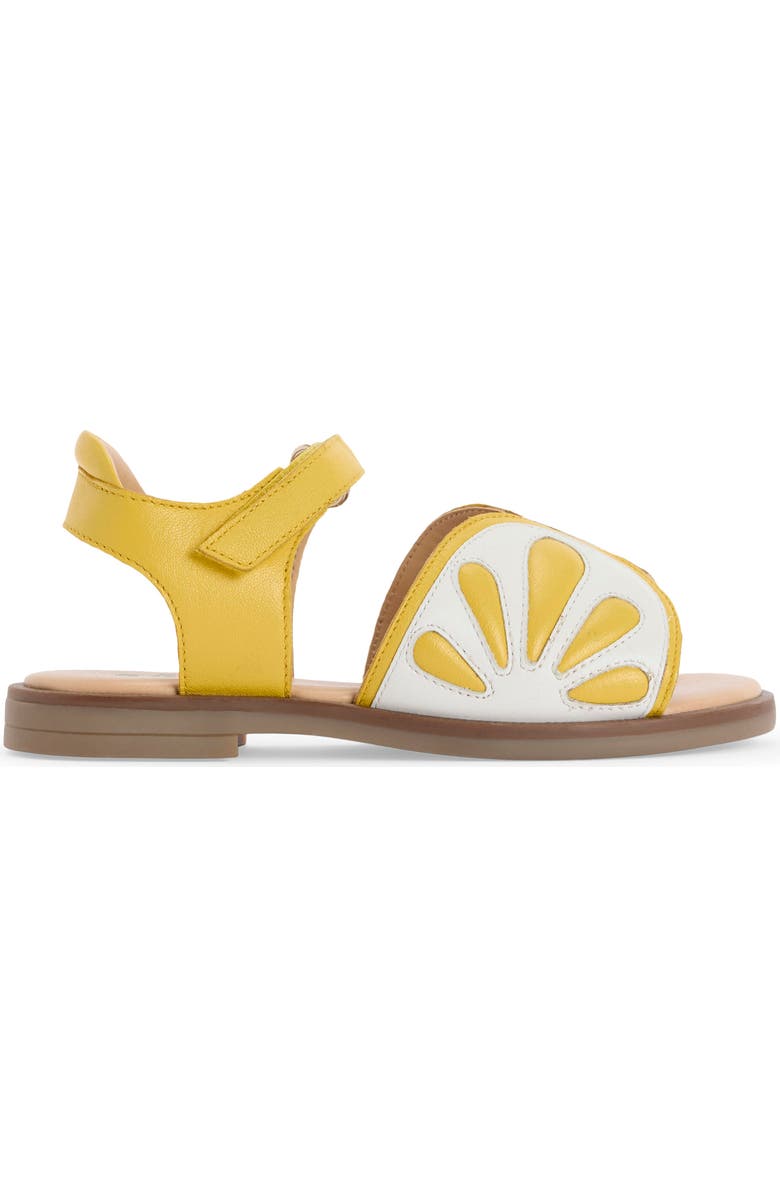 Mini Boden Kids' Fun Ankle Strap Sandal, Alternate, color, Lemons