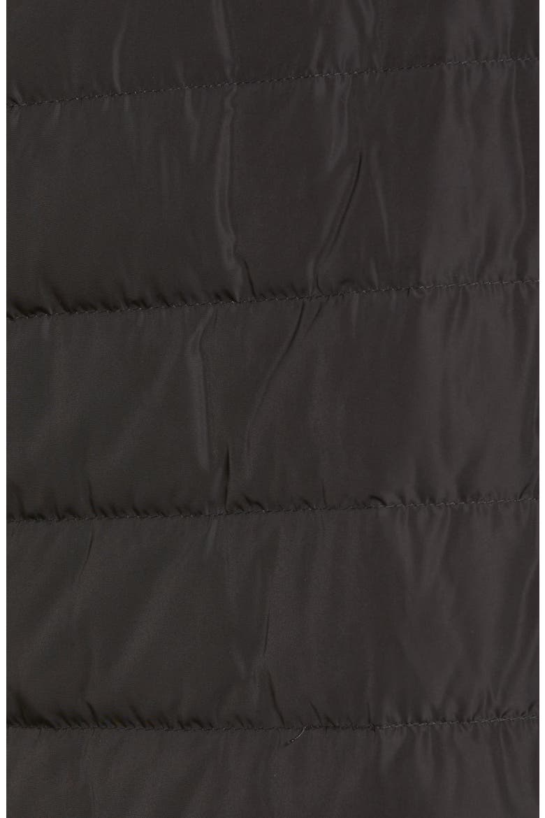 Wool & Down Reefer Coat, Alternate, color, BLACK