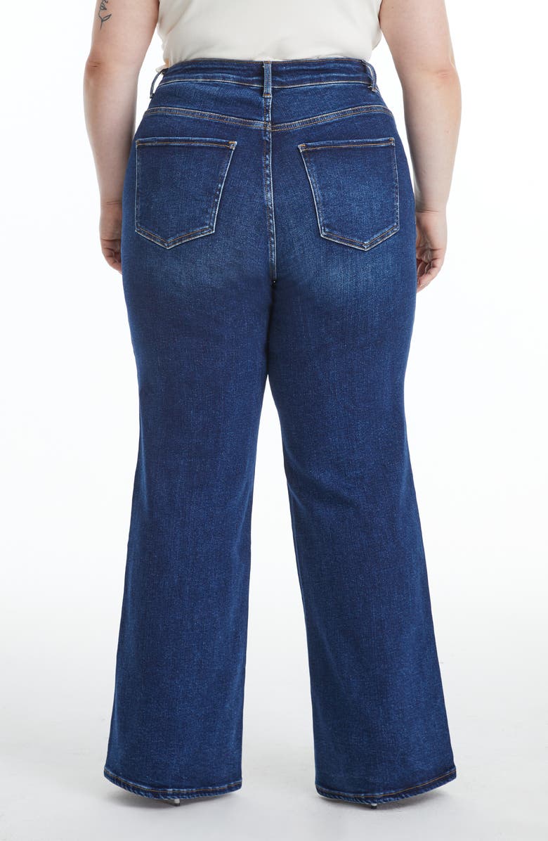 Bayeas Linda High Waist Wide Leg Jeans, Alternate, color, Deep Sea