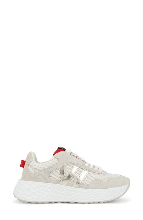 Vintage Havana Starling Sneaker In Off White/red
