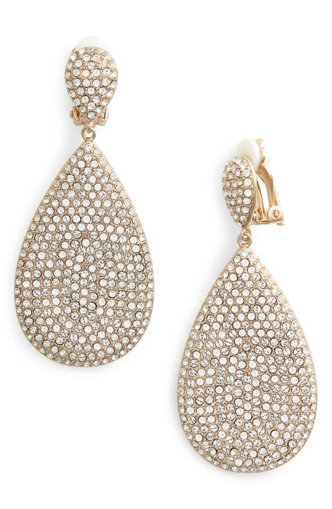 Pavé Disc Earrings