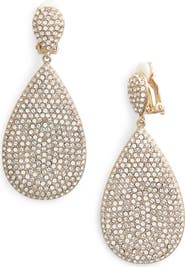 Nina Pavé Disc Earrings