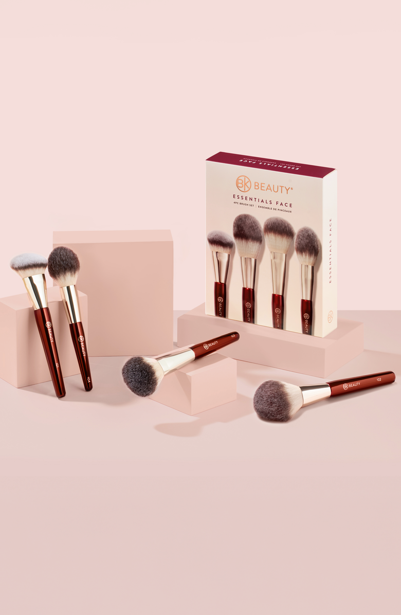 BK Beauty Essentials Collection Face Brush Set, Alternate, color, Burgundy