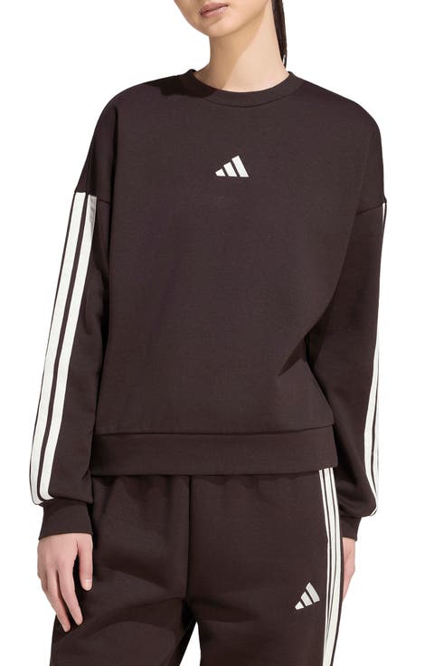 Essentials 3-Stripes Fleece Sweatshirt