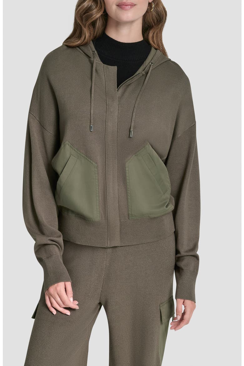 Mixed Media Hoodie, Main, color, CITY TAUPE