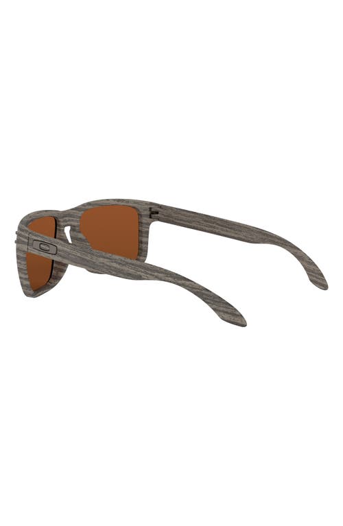 Oakley Holbrook™ 57mm Prizm™ Polarized Keyhole Sunglasses In Light Wood