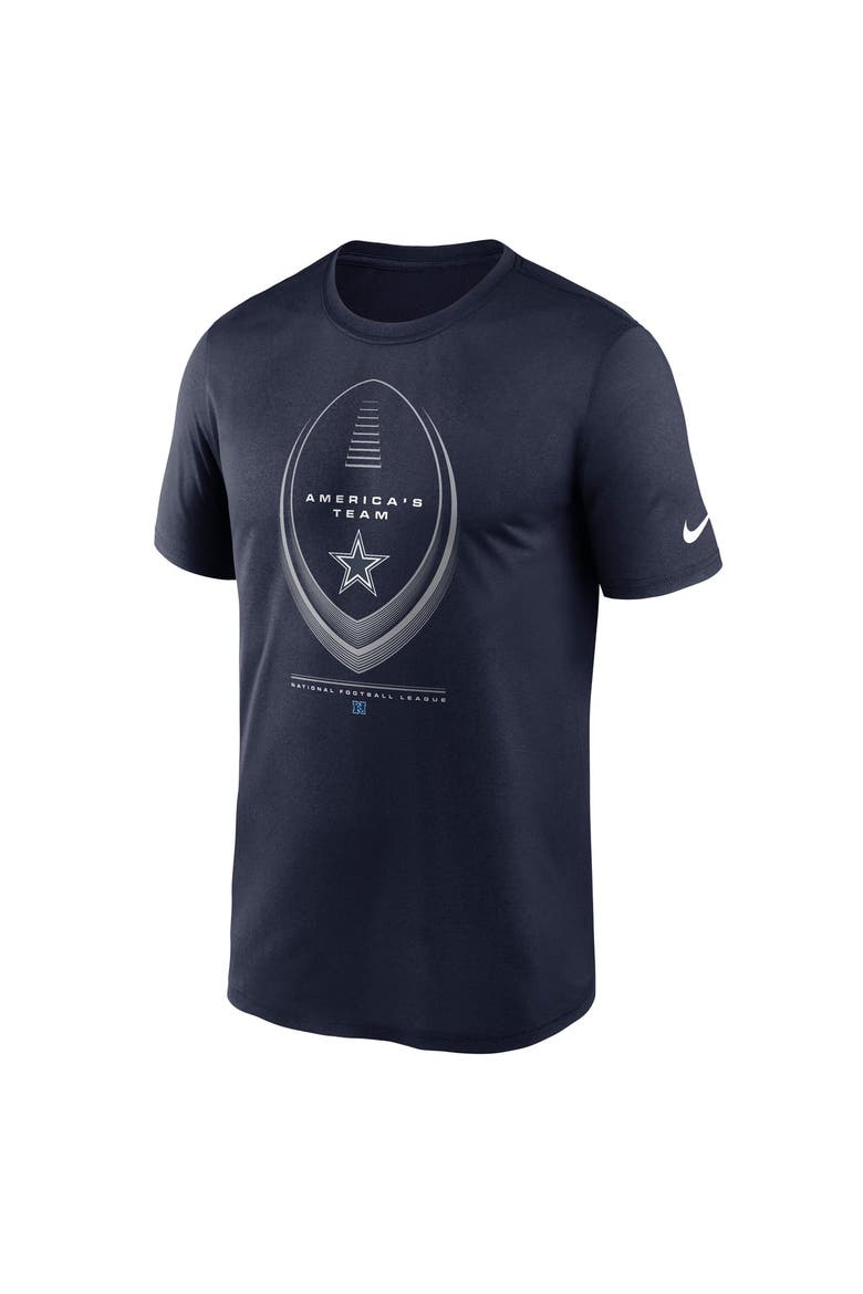 Men's Nike Navy Dallas Cowboys Big & Tall Legend Icon Dri-FIT T-Shirt, Alternate, color, Navy