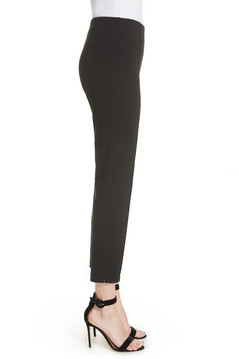 Collection Ponte Knit Ankle Pants, Alternate, color, CAVIAR